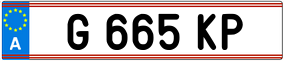 Trailer License Plate